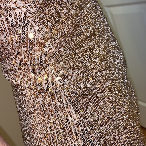 Gold Sequin Gown - Picture 5 of 6